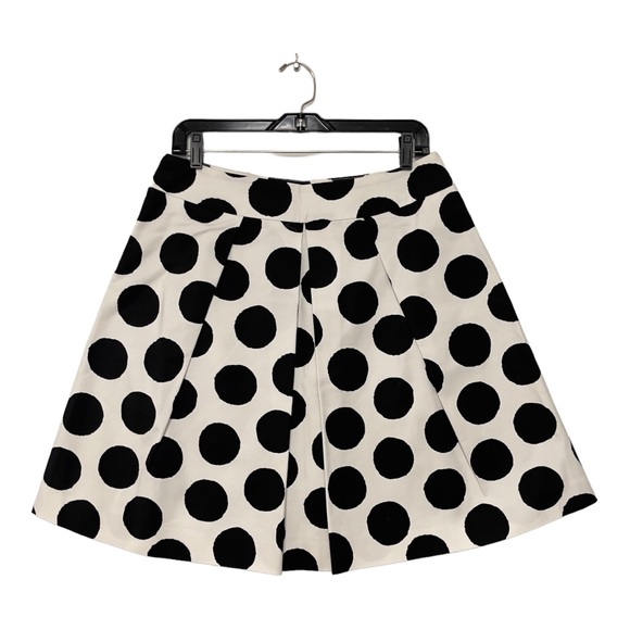 ellavie Dresses & Skirts - Ellavie White Black Polkadot Fun Pleated Flared Full Tennis Stylish Short Skirt